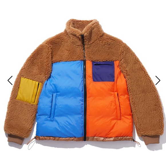 KULE “The Krispie” Colorblock Sherpa Chestnut Jacket - Picture 4 of 16